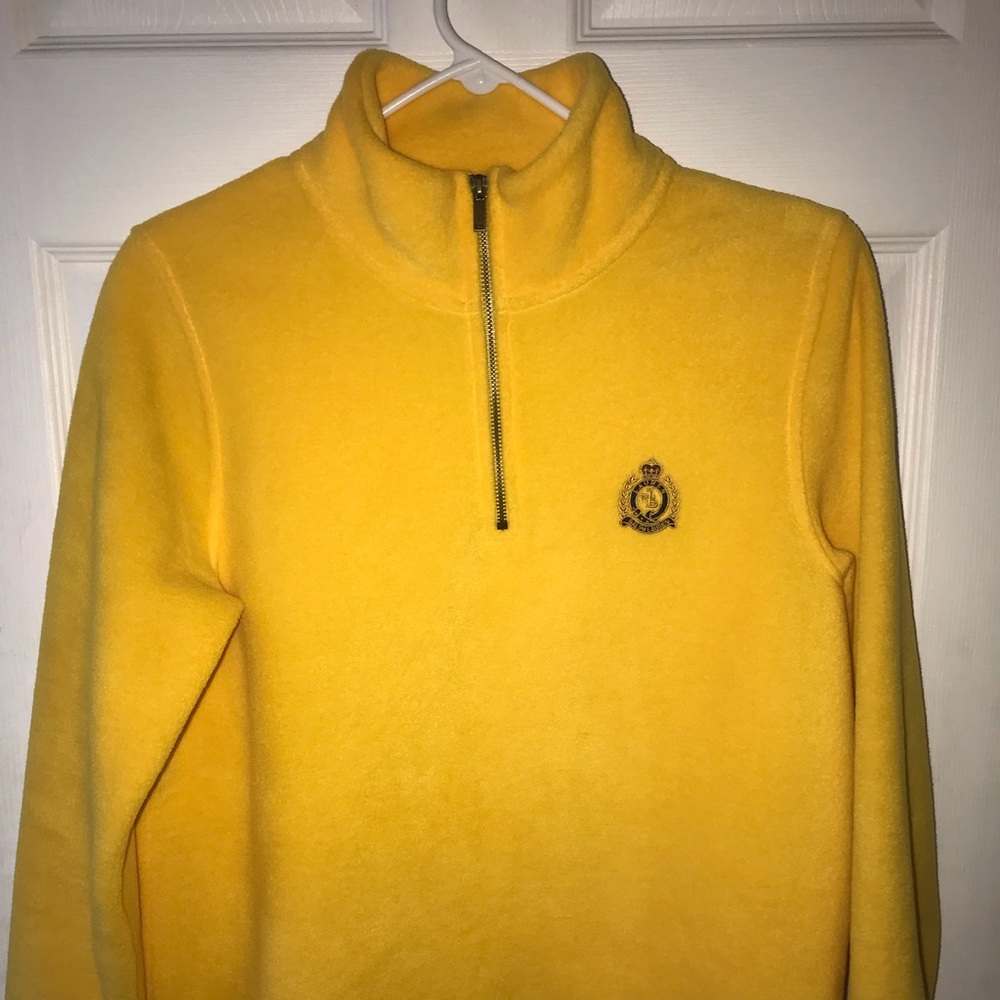 Lauren by Ralph Lauren Yellow Fleece Large